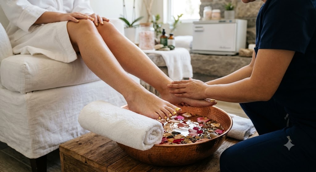 24K Gold Pedicure (25-min massage) — Yo2 Nail Bar